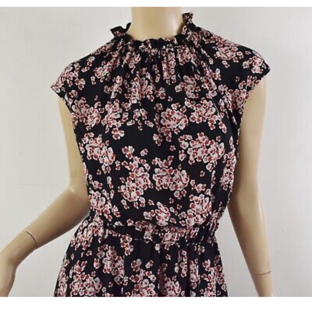 Banana Republic Navy Floral Midi Dress - Picture 8 of 12
